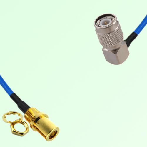 Semi-Flexible Jumper TNC Male Right Angle to SMB Front Mount Bulkhead Female Semi-Flexible Jumper TNC Male Right Angle to SMB Front Mount Bulkhead Female