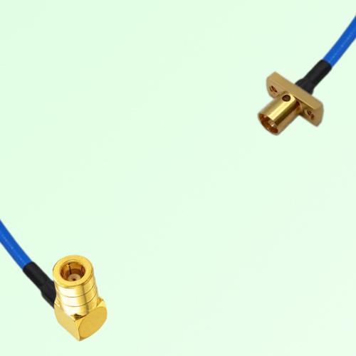 Semi-Flexible Jumper SMP Male 2 Hole Flange Mount to SMB Female Right Angle Semi-Flexible Jumper SMP Male 2 Hole Flange Mount to SMB Female Right Angle