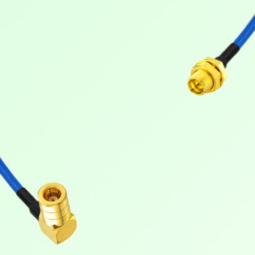 Semi-Flexible Jumper SMP Bulkhead Male to SMB Female Right Angle