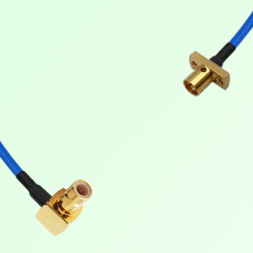 Semi-Flexible Jumper SMP Male 2 Hole Flange Mount to SMB Male Right Angle Semi-Flexible Jumper SMP Male 2 Hole Flange Mount to SMB Male Right Angle