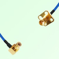 Semi-Flexible Jumper SSMA Female 4 Hole 12.7x12.7mm to SMB Male Right Angle Semi-Flexible Jumper SSMA Female 4 Hole 12.7x12.7mm to SMB Male Right Angle