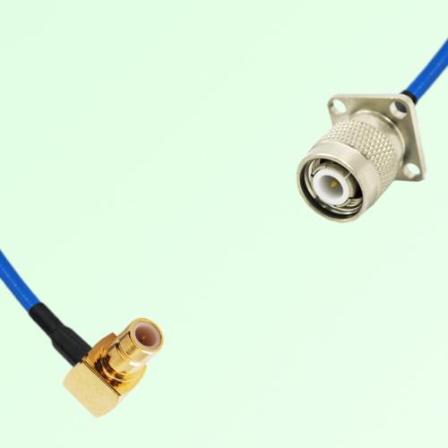 Semi-Flexible Jumper TNC Male 4 Hole 17.5x17.5mm to SMB Male Right Angle Semi-Flexible Jumper TNC Male 4 Hole 17.5x17.5mm to SMB Male Right Angle