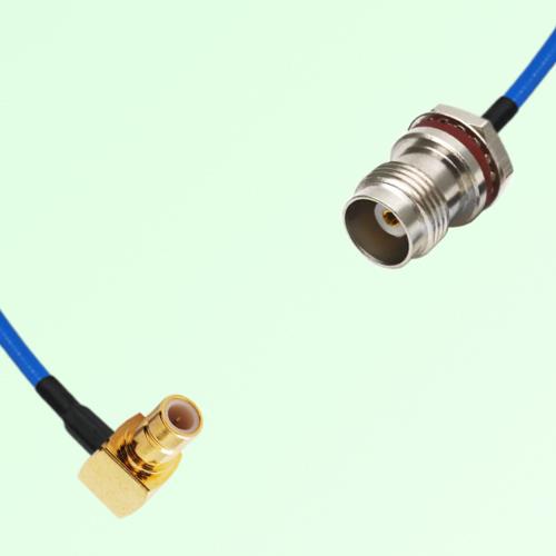 Semi-Flexible TNC Front Mount Bulkhead Female with O-Ring - SMB Male Right Angle Semi-Flexible TNC Front Mount Bulkhead Female with O-Ring - SMB Male Right Angle