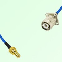 Semi-Flexible Jumper TNC Male 4 Hole Flange Mount 17.5x17.5mm to SMB Male