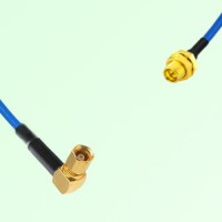 Semi-Flexible Jumper SMP Bulkhead Male to SMC Female Right Angle Semi-Flexible Jumper SMP Bulkhead Male to SMC Female Right Angle