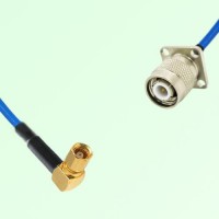 Semi-Flexible Jumper TNC Male 4 Hole 17.5x17.5mm to SMC Female Right Angle Semi-Flexible Jumper TNC Male 4 Hole 17.5x17.5mm to SMC Female Right Angle
