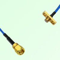 Semi-Flexible Jumper SMP Female 2 Hole Flange Mount to SMC Female Semi-Flexible Jumper SMP Female 2 Hole Flange Mount to SMC Female