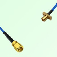 Semi-Flexible Jumper SMP Male 2 Hole Flange Mount to SMC Female Semi-Flexible Jumper SMP Male 2 Hole Flange Mount to SMC Female