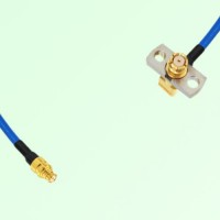 Semi-Flexible Jumper SMP Female Right Angle 2 Hole Flange Mount to SMP Female Semi-Flexible Jumper SMP Female Right Angle 2 Hole Flange Mount to SMP Female