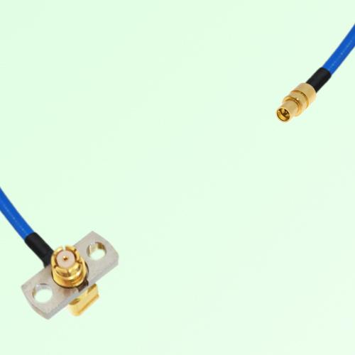Semi-Flexible Jumper SMPM / SSMP Male to SMP Female Right Angle 2 Hole