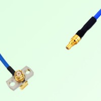 Semi-Flexible Jumper SSMC Male to SMP Female Right Angle 2 Hole Flange Mount Semi-Flexible Jumper SSMC Male to SMP Female Right Angle 2 Hole Flange Mount