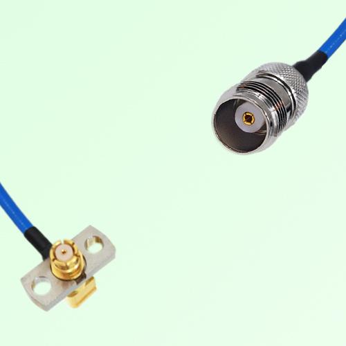Semi-Flexible Jumper TNC Female to SMP Female Right Angle 2 Hole Flange Mount Semi-Flexible Jumper TNC Female to SMP Female Right Angle 2 Hole Flange Mount