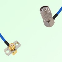 Semi-Flexible Jumper TNC Male Right Angle to SMP Female Right Angle 2 Hole Semi-Flexible Jumper TNC Male Right Angle to SMP Female Right Angle 2 Hole