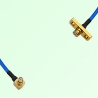 Semi-Flexible Jumper SMP Female 2 Hole Flange Mount to SMP Female Right Angle Semi-Flexible Jumper SMP Female 2 Hole Flange Mount to SMP Female Right Angle