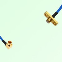 Semi-Flexible Jumper SMP Female 2 Hole Flange Mount to SMP Male Right Angle Semi-Flexible Jumper SMP Female 2 Hole Flange Mount to SMP Male Right Angle