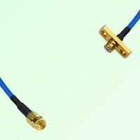 Semi-Flexible Jumper SMP Female 2 Hole Flange Mount to SMP Male Semi-Flexible Jumper SMP Female 2 Hole Flange Mount to SMP Male