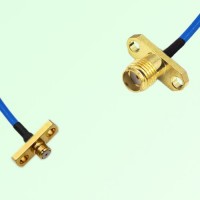 Semi-Flexible Jumper SSMA Female 2 Hole to SMP Female 2 Hole