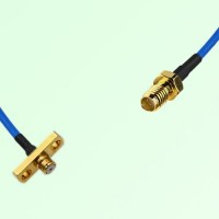 Semi-Flexible Jumper SSMA Female to SMP Female 2 Hole Flange Mount