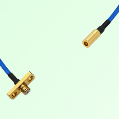 Semi-Flexible Jumper SSMB Female to SMP Female 2 Hole Flange Mount