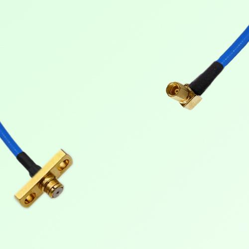 Semi-Flexible Jumper SSMC Female Right Angle to SMP Female 2 Hole Flange Mount Semi-Flexible Jumper SSMC Female Right Angle to SMP Female 2 Hole Flange Mount