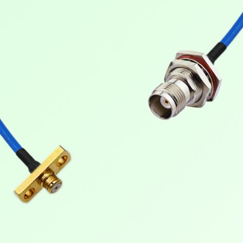 Semi-Flexible Jumper TNC Bulkhead Female with O-Ring to SMP Female 2 Hole Semi-Flexible Jumper TNC Bulkhead Female with O-Ring to SMP Female 2 Hole