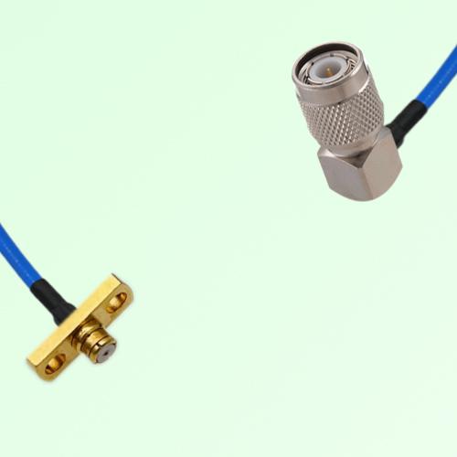 Semi-Flexible Jumper TNC Male Right Angle to SMP Female 2 Hole Flange Mount Semi-Flexible Jumper TNC Male Right Angle to SMP Female 2 Hole Flange Mount