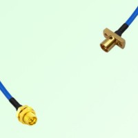 Semi-Flexible Jumper SMP Male 2 Hole Flange Mount to SMP Bulkhead Male Semi-Flexible Jumper SMP Male 2 Hole Flange Mount to SMP Bulkhead Male