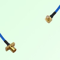 Semi-Flexible Jumper SMP Female Right Angle to SMP Male 2 Hole Flange Mount Semi-Flexible Jumper SMP Female Right Angle to SMP Male 2 Hole Flange Mount