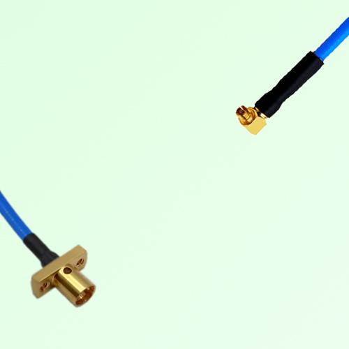 Semi-Flexible Jumper SMPM / SSMP Female Right Angle to SMP Male 2 Hole