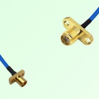 Semi-Flexible Jumper SSMA Female 2 Hole to SMP Male 2 Hole