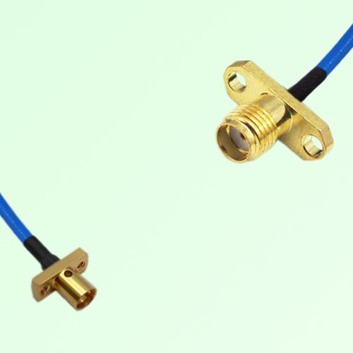 Semi-Flexible Jumper SSMA Female 2 Hole to SMP Male 2 Hole