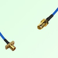 Semi-Flexible Jumper SSMA Female to SMP Male 2 Hole Flange Mount