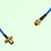 Semi-Flexible Jumper SSMA Male to SMP Male 2 Hole Flange Mount