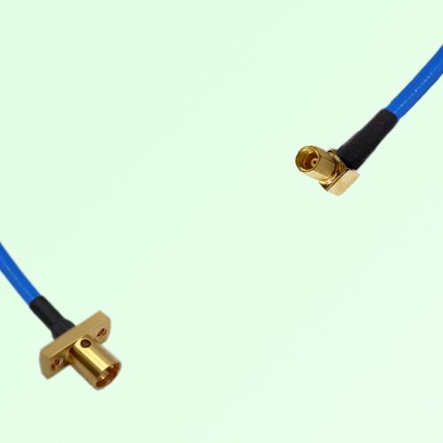 Semi-Flexible Jumper SSMC Female Right Angle to SMP Male 2 Hole Flange Mount Semi-Flexible Jumper SSMC Female Right Angle to SMP Male 2 Hole Flange Mount