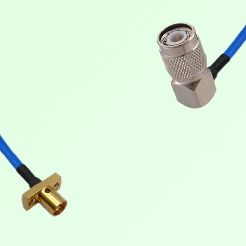 Semi-Flexible Jumper TNC Male Right Angle to SMP Male 2 Hole Flange Mount Semi-Flexible Jumper TNC Male Right Angle to SMP Male 2 Hole Flange Mount