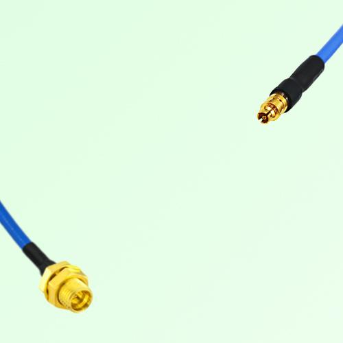 Semi-Flexible Jumper SMPM / SSMP Female to SMP Bulkhead Male