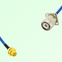 Semi-Flexible Jumper TNC Male 4 Hole 17.5x17.5mm to SMP Bulkhead Male Semi-Flexible Jumper TNC Male 4 Hole 17.5x17.5mm to SMP Bulkhead Male