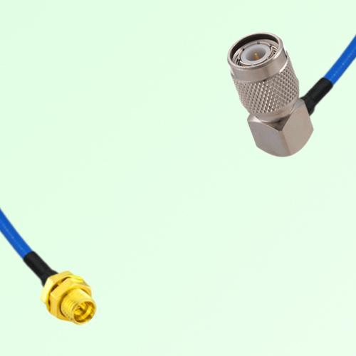 Semi-Flexible Jumper TNC Male Right Angle to SMP Bulkhead Male Semi-Flexible Jumper TNC Male Right Angle to SMP Bulkhead Male