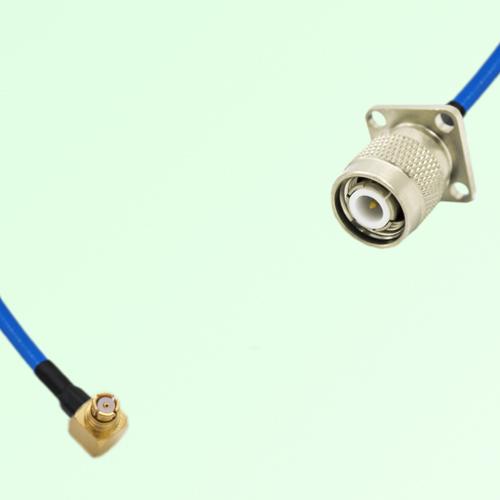 Semi-Flexible Jumper TNC Male 4 Hole 17.5x17.5mm to SMP Female Right Angle Semi-Flexible Jumper TNC Male 4 Hole 17.5x17.5mm to SMP Female Right Angle