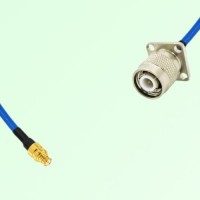 Semi-Flexible Jumper TNC Male 4 Hole Flange Mount 17.5x17.5mm to SMP Female Semi-Flexible Jumper TNC Male 4 Hole Flange Mount 17.5x17.5mm to SMP Female