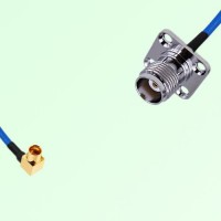 Semi-Flexible Jumper TNC Female 4 Hole 17.5x17.5mm to SMP Male Right Angle Semi-Flexible Jumper TNC Female 4 Hole 17.5x17.5mm to SMP Male Right Angle