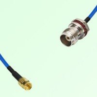 Semi-Flexible Jumper TNC Front Mount Bulkhead Female with O-Ring to SMP Male Semi-Flexible Jumper TNC Front Mount Bulkhead Female with O-Ring to SMP Male