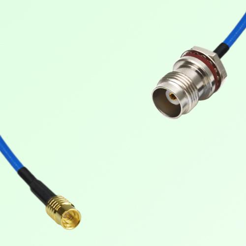 Semi-Flexible Jumper TNC Front Mount Bulkhead Female with O-Ring to SMP Male Semi-Flexible Jumper TNC Front Mount Bulkhead Female with O-Ring to SMP Male