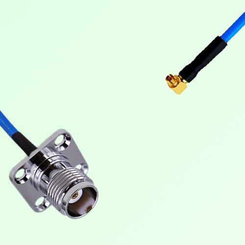 Semi-Flexible Jumper SMPM / SSMP Female Right Angle to TNC Female 4 Hole 17.5mm Semi-Flexible Jumper SMPM / SSMP Female Right Angle to TNC Female 4 Hole 17.5mm