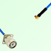Semi-Flexible Jumper SMPM / SSMP Female Right Angle to TNC Male 4 Hole 17.5mm Semi-Flexible Jumper SMPM / SSMP Female Right Angle to TNC Male 4 Hole 17.5mm