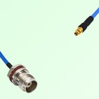 Semi-Flexible SMPM / SSMP Female to TNC Front Mount Bulkhead Female with O-Ring Semi-Flexible SMPM / SSMP Female to TNC Front Mount Bulkhead Female with O-Ring