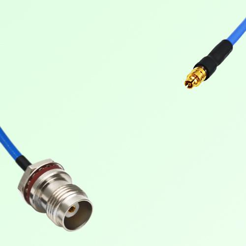 Semi-Flexible SMPM / SSMP Female to TNC Front Mount Bulkhead Female with O-Ring Semi-Flexible SMPM / SSMP Female to TNC Front Mount Bulkhead Female with O-Ring
