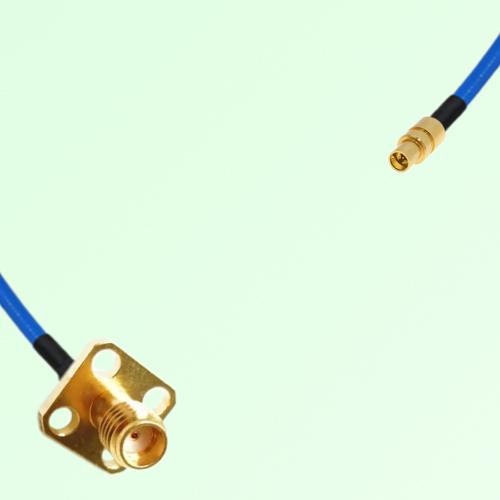 Semi-Flexible Jumper SMPM / SSMP Male to SSMA Female 4 Hole 12.7x12.7mm