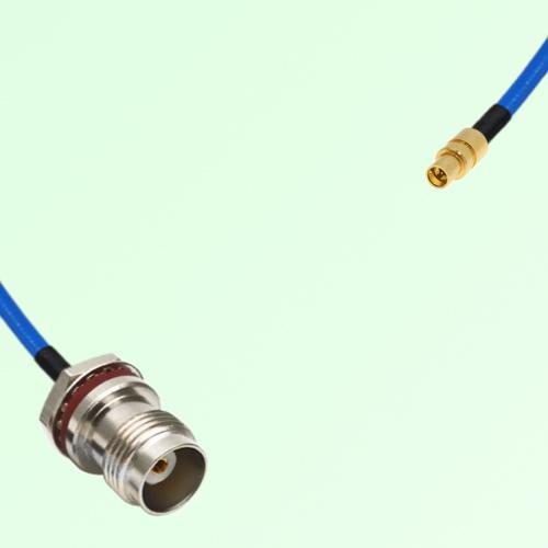 Semi-Flexible SMPM / SSMP Male to TNC Front Mount Bulkhead Female with O-Ring Semi-Flexible SMPM / SSMP Male to TNC Front Mount Bulkhead Female with O-Ring