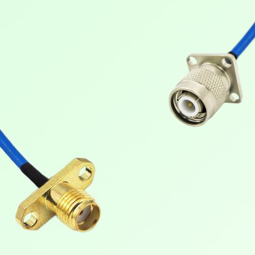 Semi-Flexible Jumper TNC Male 4 Hole 17.5x17.5mm to SSMA Female 2 Hole Semi-Flexible Jumper TNC Male 4 Hole 17.5x17.5mm to SSMA Female 2 Hole